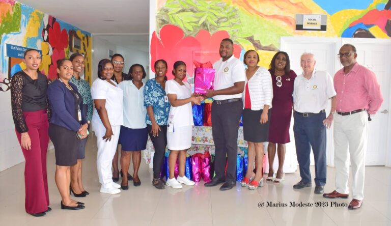 rotary club visit Saint Lucia National Mental Wellness Centre